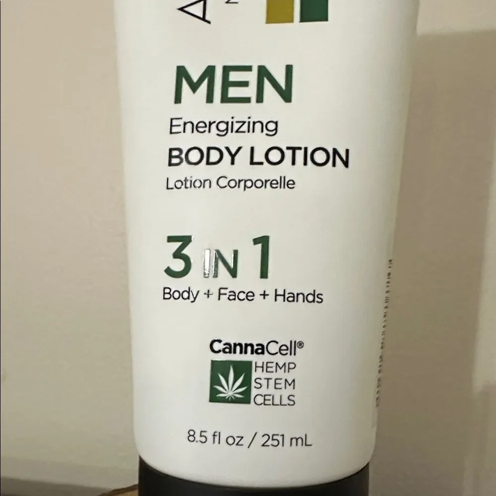 ANDLOU Naturals Men’s Body Face Hands Energizing Conditioning Lotion
